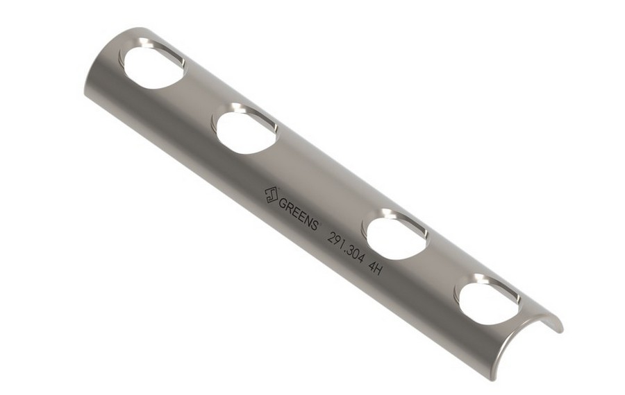 Half Tubular Compression Plate (Semi Tubular Plate) for 4.5 mm Screws		 